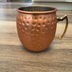 Moscow Mule Copper Plated Stainless Steel Hammered Mug Cup